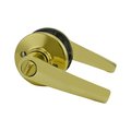 Kwikset Delta Lever Entry Door Lock SmartKey with New Chassis and 6AL Latch, RCS Strike Bright Brass Finish 405DL-3S